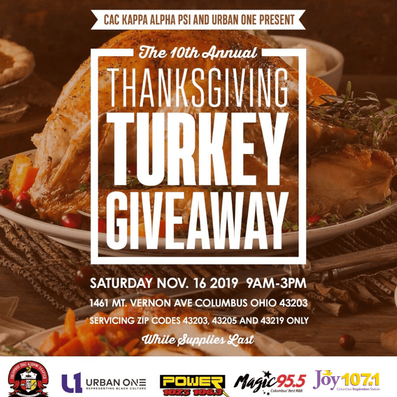Thanksgiving Back Turkey Giveaway Power 107.5