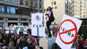 Huge Crowds Rally At Women's Marches Across The U.S.
