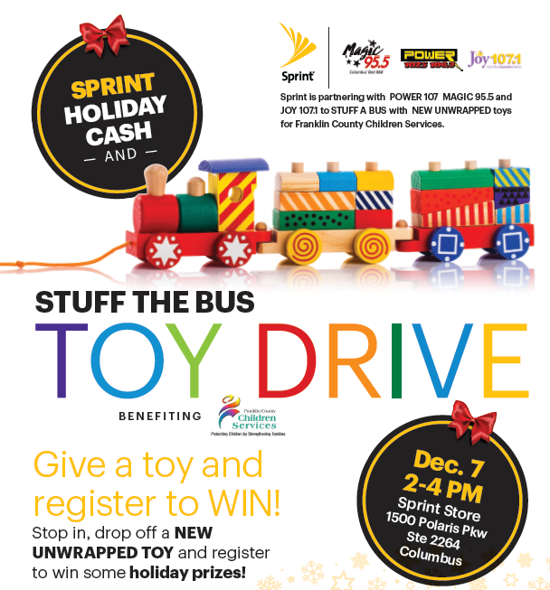 Stuff the Bus Toy Drive Event 12/7