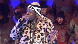 Liev Schreiber with musical guest Lil Wayne hosts the 44th season episode 5 NBC's 'Saturday Night Live'