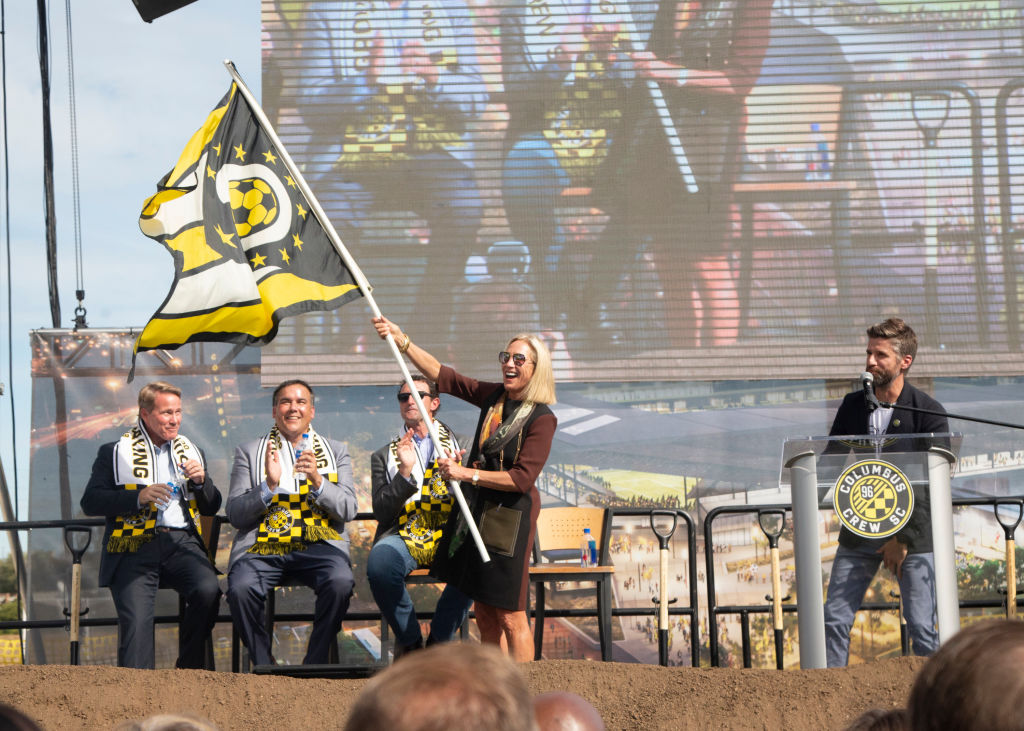SOCCER: OCT 10 MLS - Columbus Crew SC New Downtown Stadium Groundbreaking Ceremony