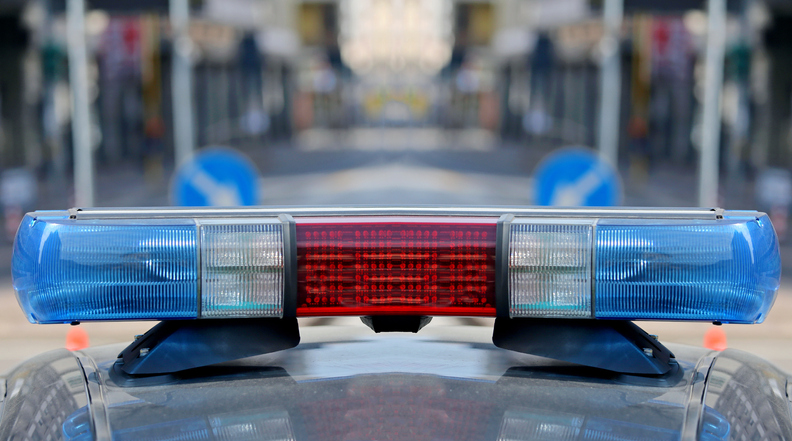 Close-Up Of Siren On Police Car