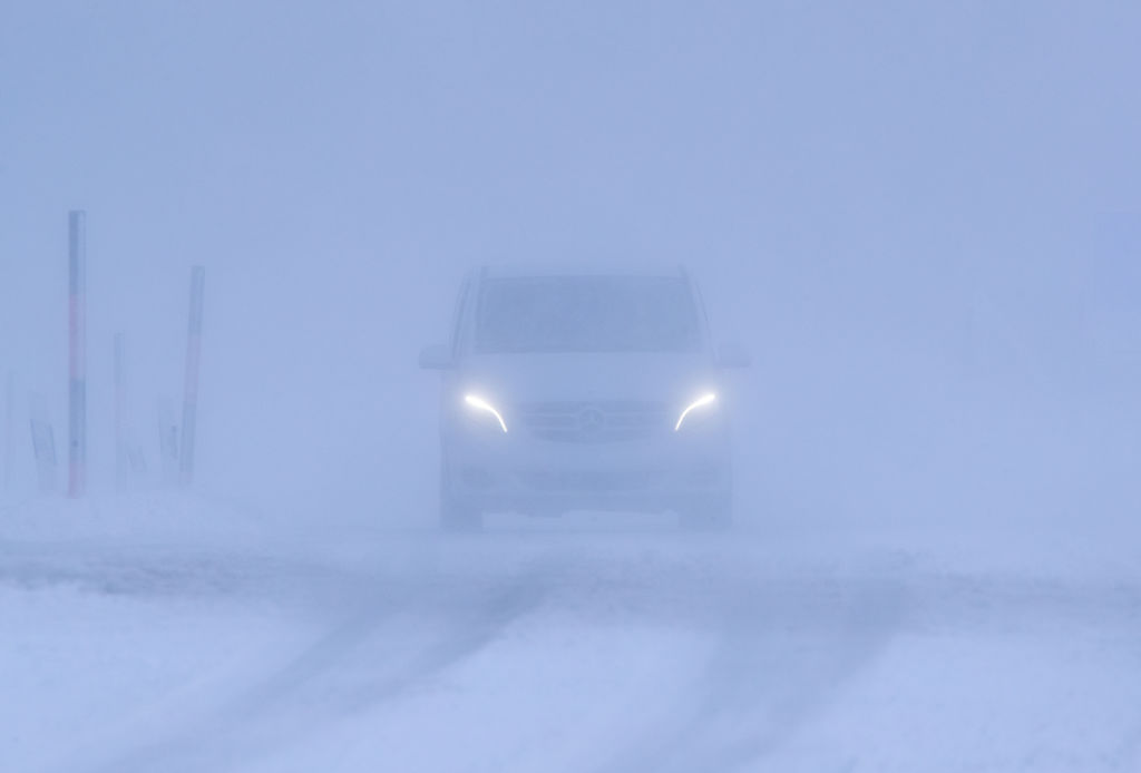 Winter weather in the Erzgebirge