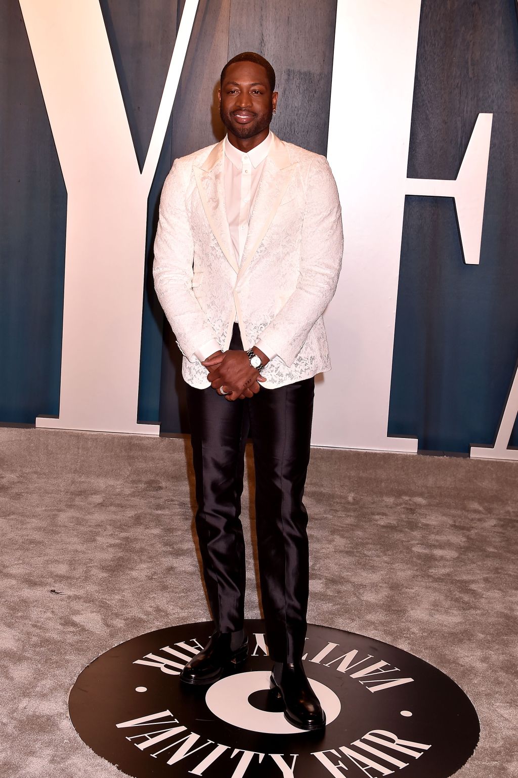 Dwayne Wade at the 2020 Vanity Fair Oscar Party at Wallis Annenberg Center for the Performing Arts