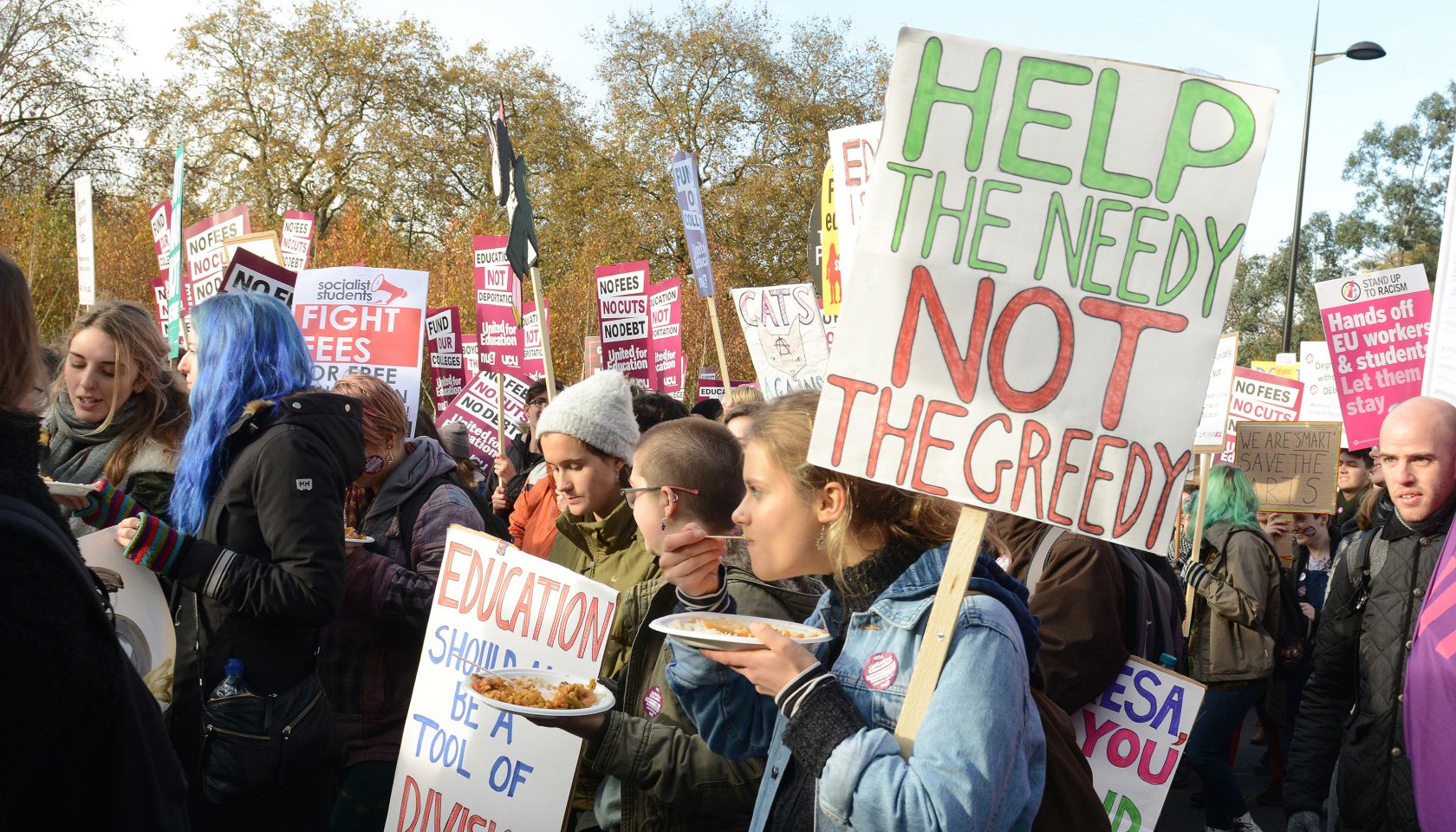 NUS student national protest against fees and cuts