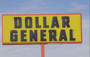 Dollar general sign.