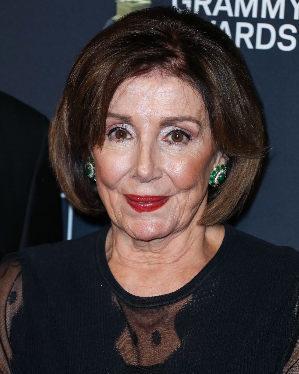 Nancy Pelosi arrives at The Recording Academy And Clive Davis&apos; 2020 Pre-GRAMMY Gala held at The Beverly Hilton Hotel on January 25, 2020 in Beverly Hills, Los Angeles, California, United States.