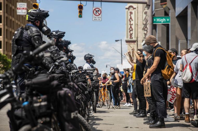 Powerful Pictures from Back Lives Matter Protest in Columbus