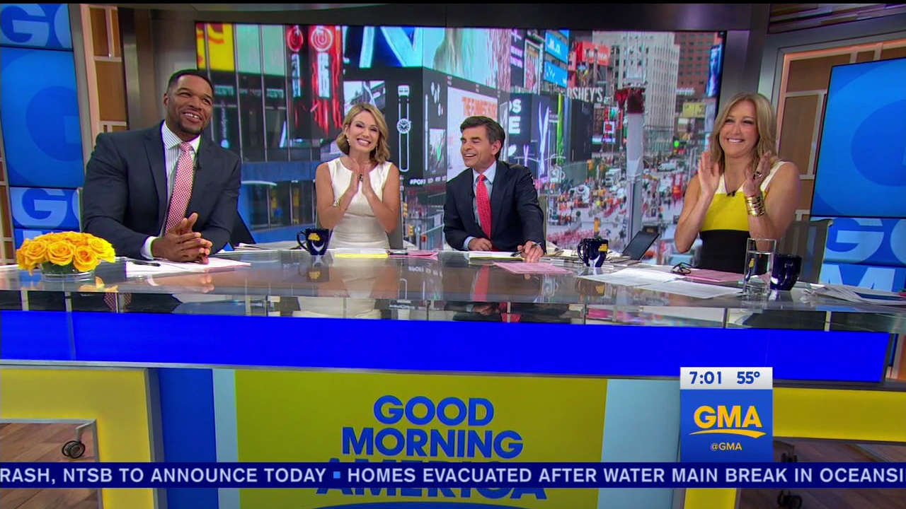 Michael Strahan during an appearance on ABC's 'Good Morning America.'