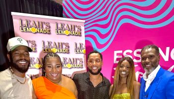 Leah's Lemonade X The cast of "The Chi"