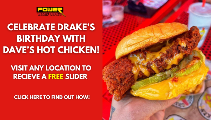 Columbus Dave's Hot Chicken Drake Promo