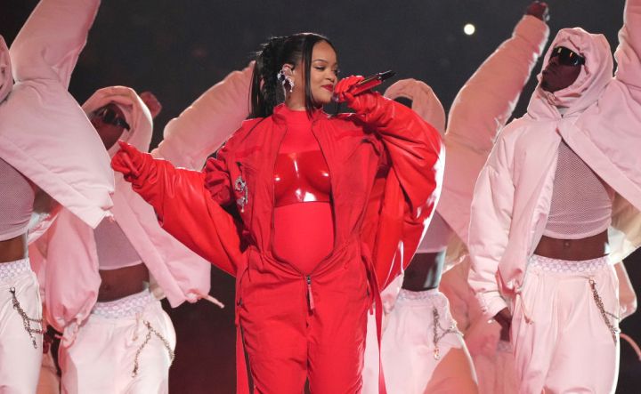 Rihanna During the Super Bowl LVII Halftime Show (2023)