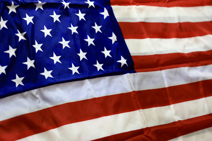 World Superpower the USA's flag
