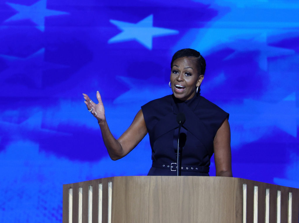 Michelle Obama Speaking at the 2024 Democratic National Convention